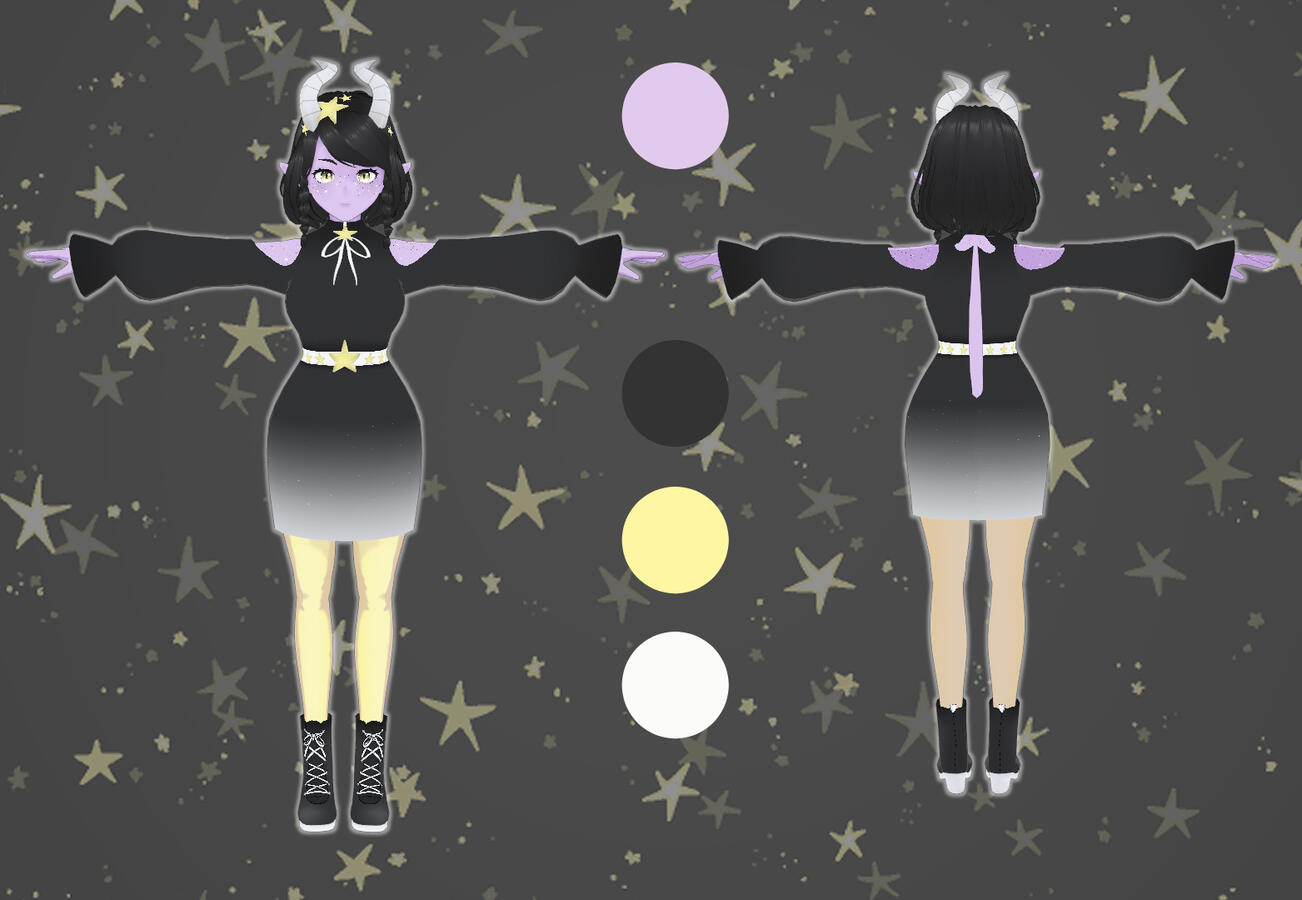 T-Pose Reference + Palette
